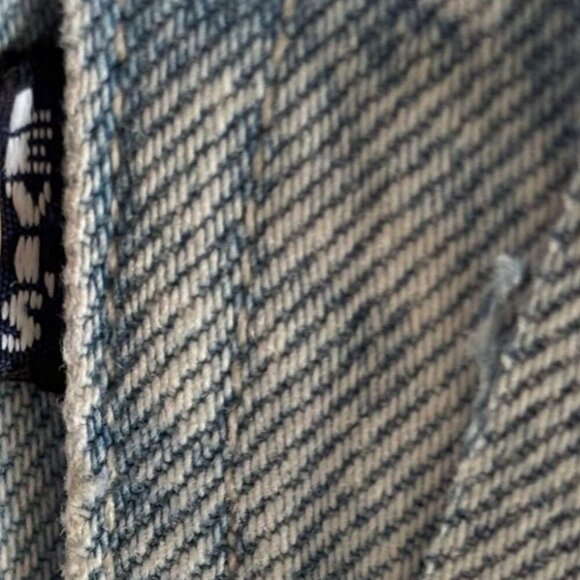 Levis Women Straight Leg High Rise Column Taper Patchwork Jeans Denim Size 25 30 - Picture 10 of 14